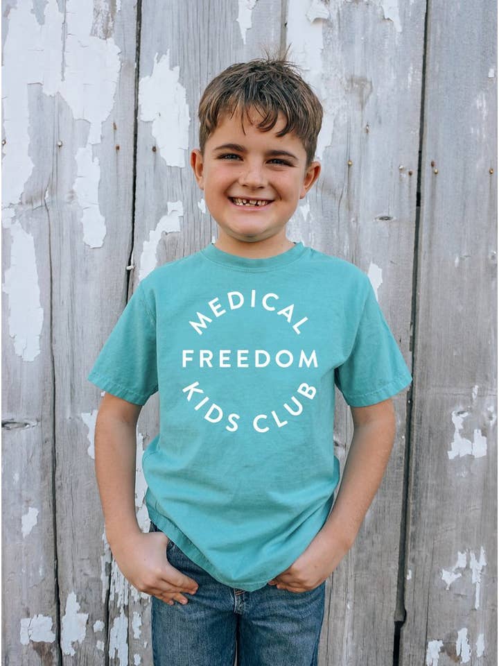 Mama Rising Collective - Vente T-shirt sérigraphié – enfant - Club pour enfants Medical Freedom Kids1