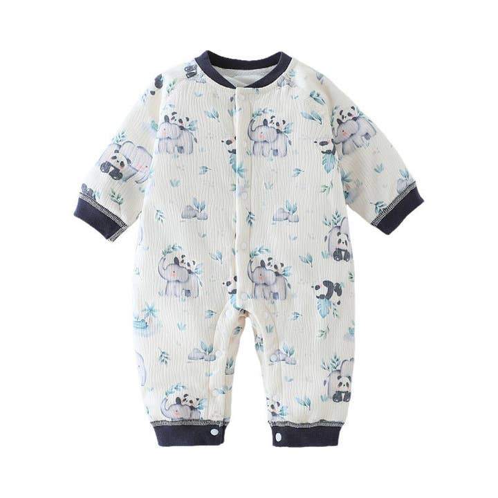 Little Chic Boutique – wholesale Byxdress - Baby – Bebisens Söta Djurtryck Design Höstoverall (4 Designer)