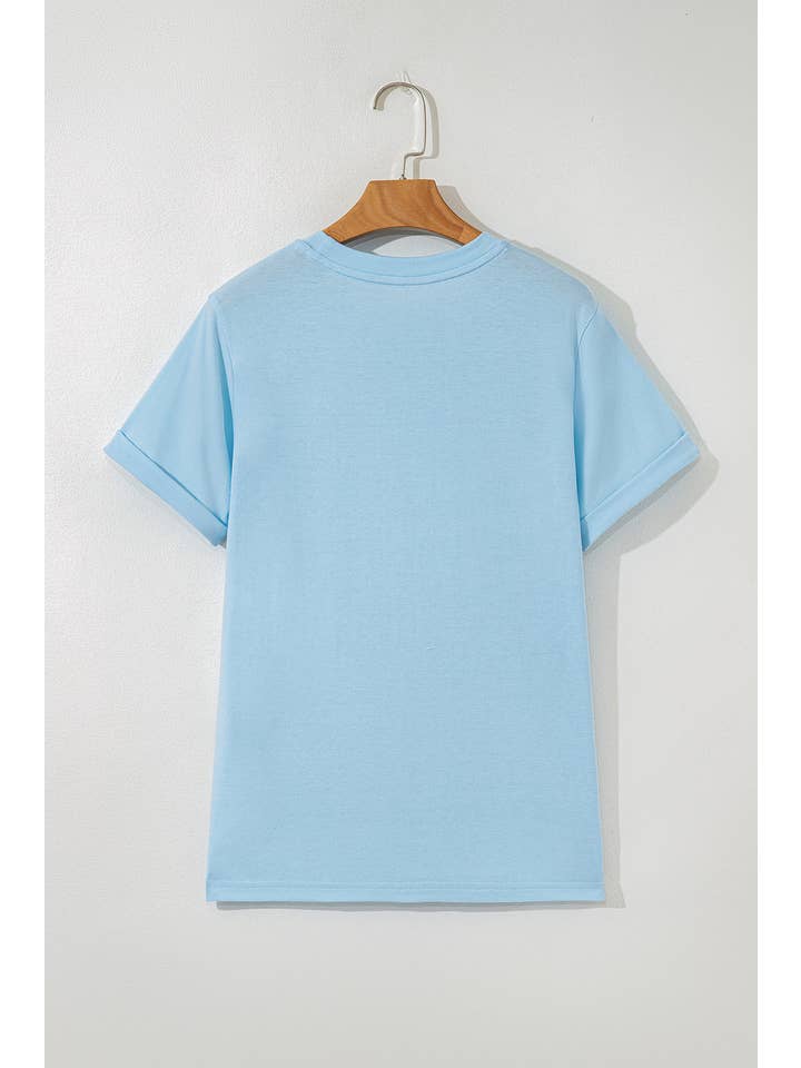 PRETTY BASH - Wholesale T-Shirt - Women's - Solid Short Sleeve Crew Neck Tee77