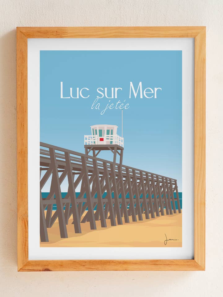 Display city Luc-sur-Mer for wholesale by Julia Studio Graphique