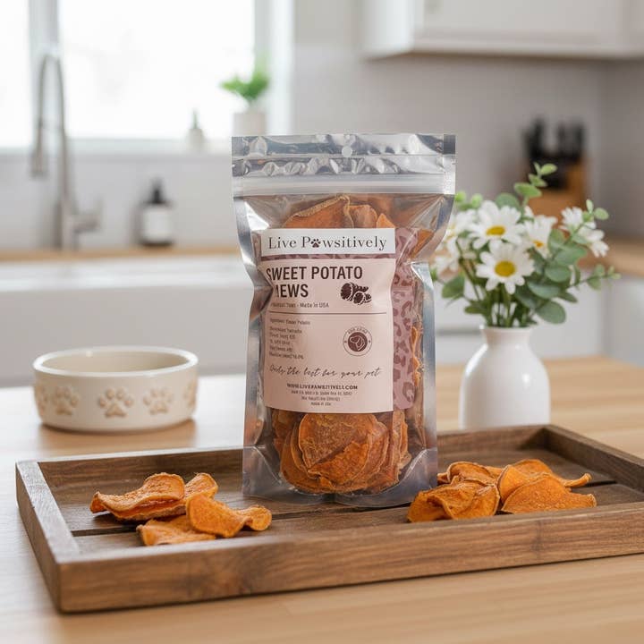 Patate douce à mâcher pour chien pour la vente par Live Pawsitive