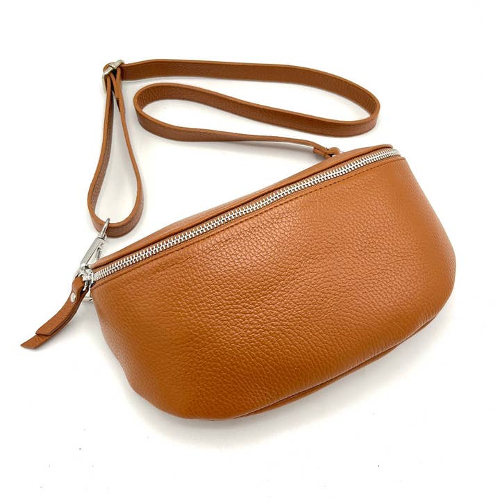 Suie Valentini srl - Vendita all'ingrosso Borsa a tracolla - Donna - Marsupio in pelle genuina Made in Italy, art. 11246615