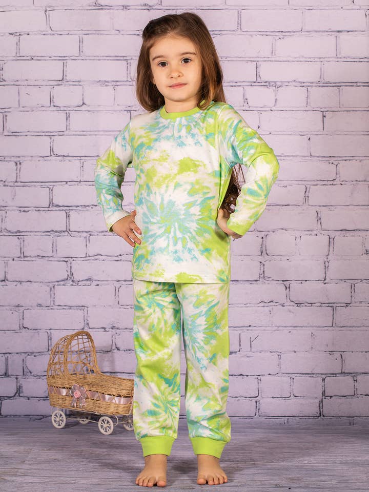 Conjunto de pijama con estampado de arcoíris para niños -232Z1PJM329 para venta al por mayor de ZEYLAND