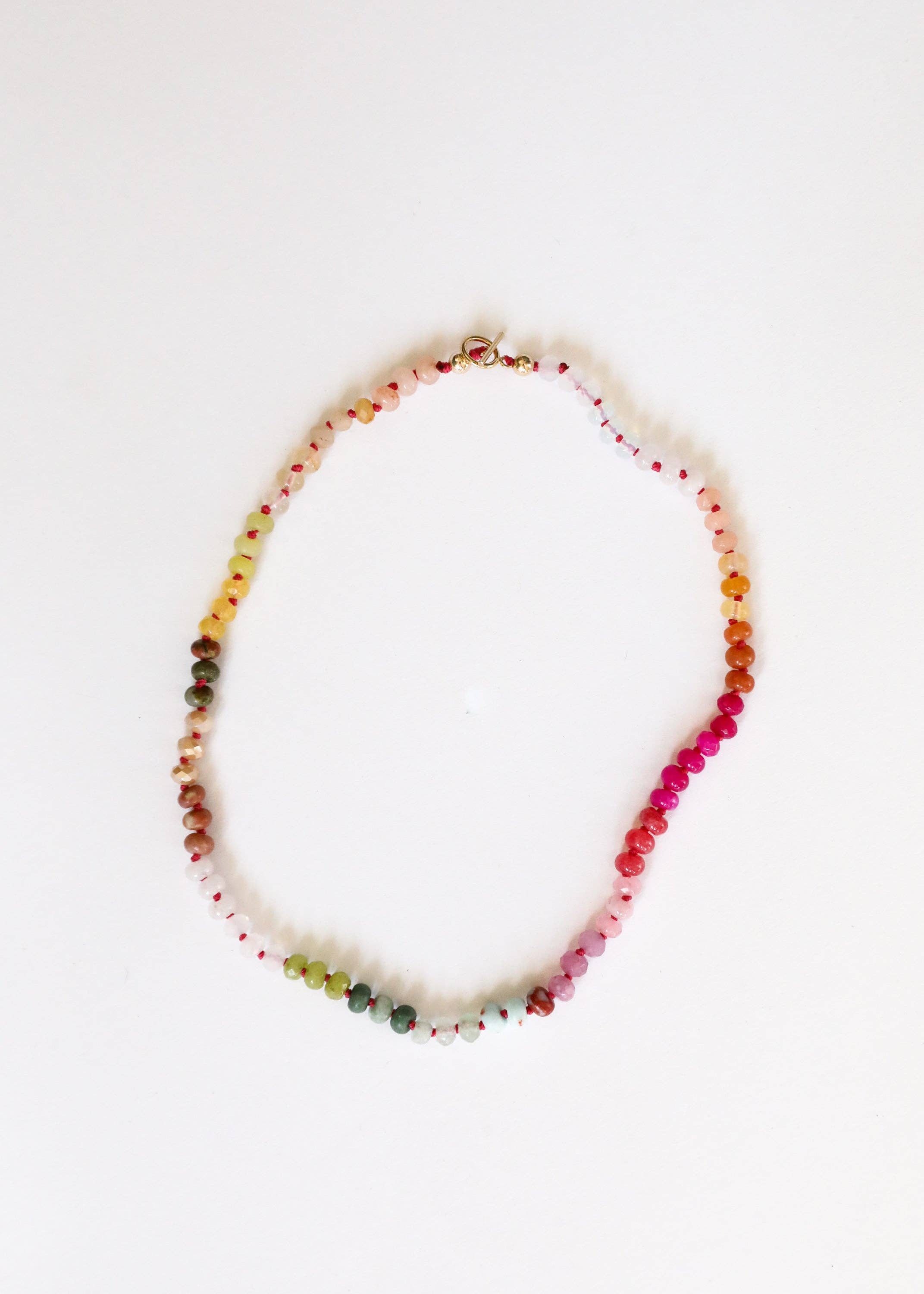 CanyonLeaf - Wholesale Beaded/Pearl Necklace - Natural Gemstone Necklace - 14K Gold Filled Toggle - Sandbar