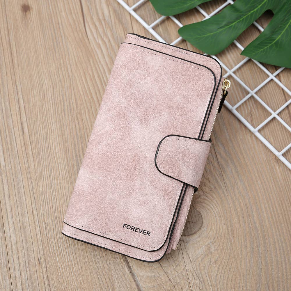 Wholesalesir - Wholesale Wallet - Women's - Long Matte PU Multi-purpose Women's Wallet5