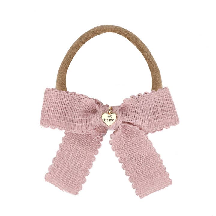 Mauve Vintage Bow Nylon Baby Pannband för wholesale av 'tis me
