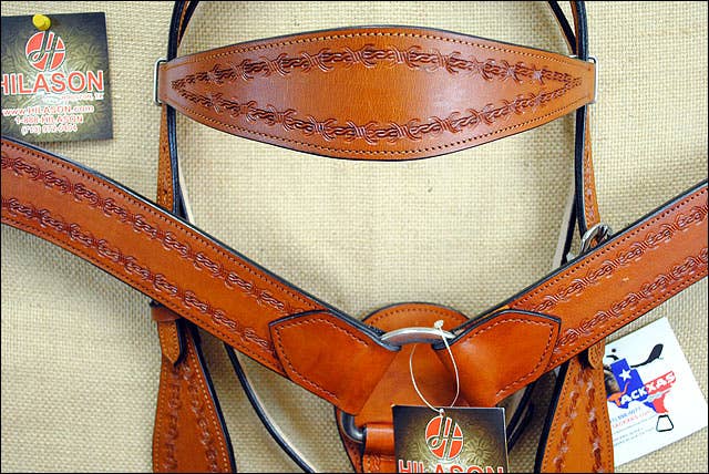 HILASON - Wholesale Horseback Riding Gear - HILASON Western Horse Headstall Breast Collar Set Tack Genuine American Leather | For Horses Headstalls47