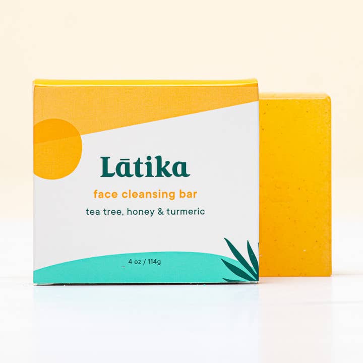 Latika Beauty - Wholesale Facial Cleanser - Face Cleanser, Tea Tree, Honey, Turmeric-skincare soap 🎄0