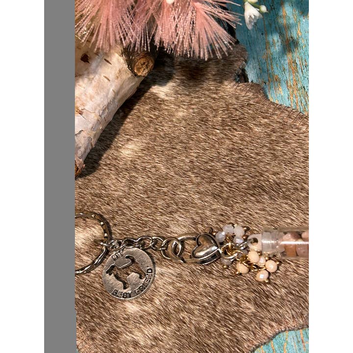 Montana Jewelry & Gifts - Wholesale Keychain - Women's - Western Charm Dog Best Friend Keychain Backpack Purses