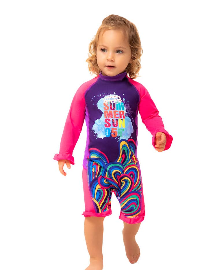 Sunsuit / Swimsuit
with Snap Buttons at the Crotch413 for wholesale by Color Fingers