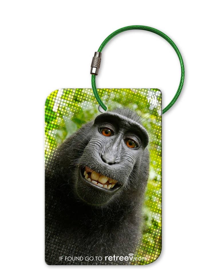 retreev™ SMART ID Luggage Tag - Monkey for wholesale by Retreev Limited