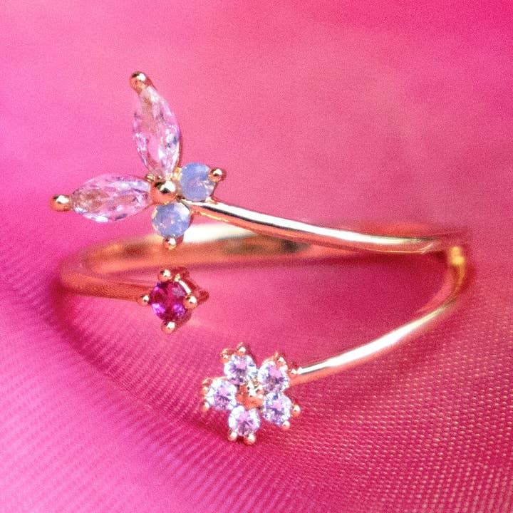 Fjärilrosring för wholesale av MiniDes