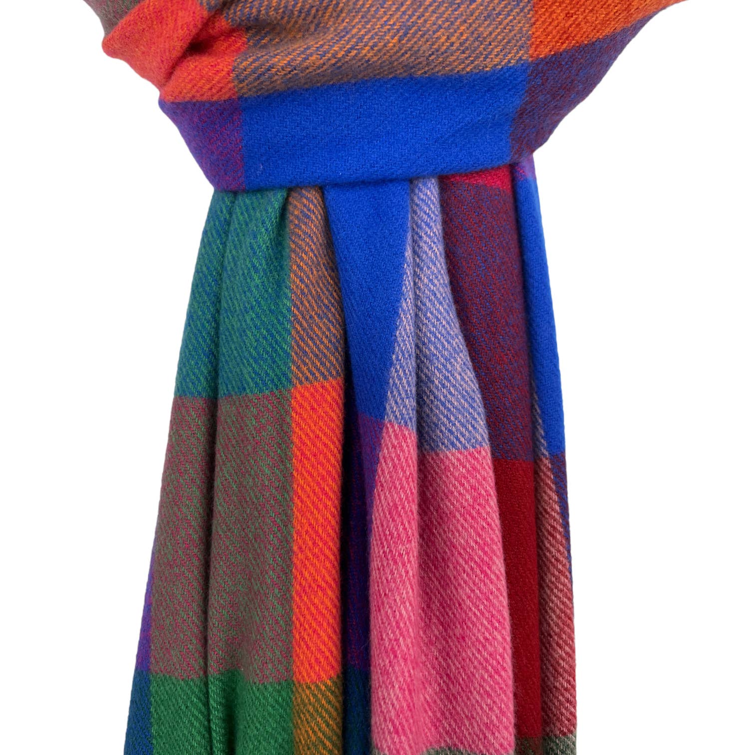 London Scarves - Wholesale Scarf - Women's - Classic colourful mini check scarf with tassels10