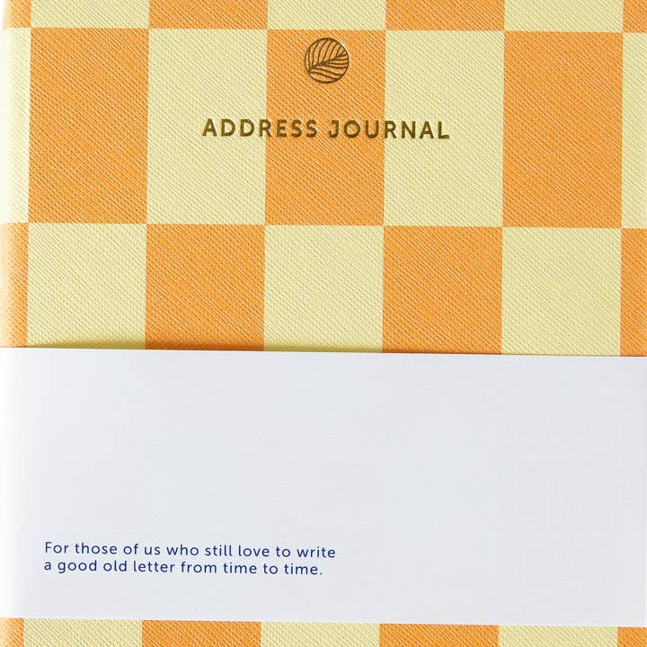 A-Journal Stationery - Wholesale Address Book - A-Journal Address Book Checkered