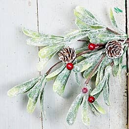 Holiday Depot Inc. - Wholesale Artificial Christmas Tree - ISB79105- 16in Merry Mistle Toe Swag-1