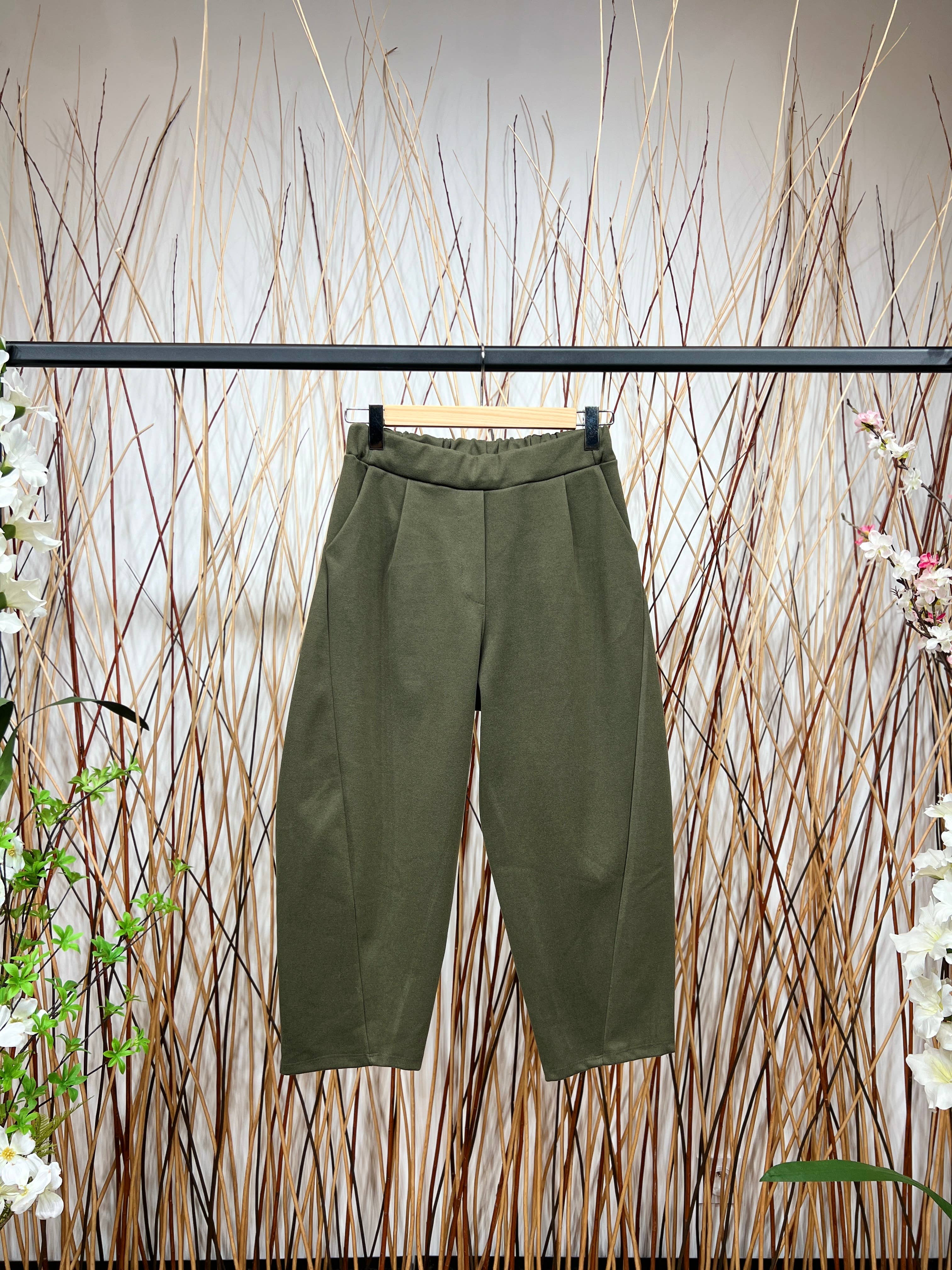 L'Emotion – wholesale Pants – Women's – Balloon Fit Elastic Waist Comfort Wide Leg Pants11