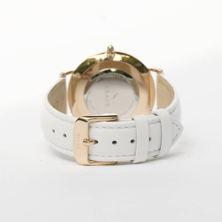 KRAEK Watches - Wholesale Wrist Watch - Women's - Swift | Rose Gold | White | 36 mm3