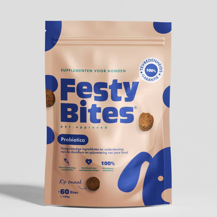 FestyBites® Probiotica hond tegen jeuk voor wholesale door FestyBites
