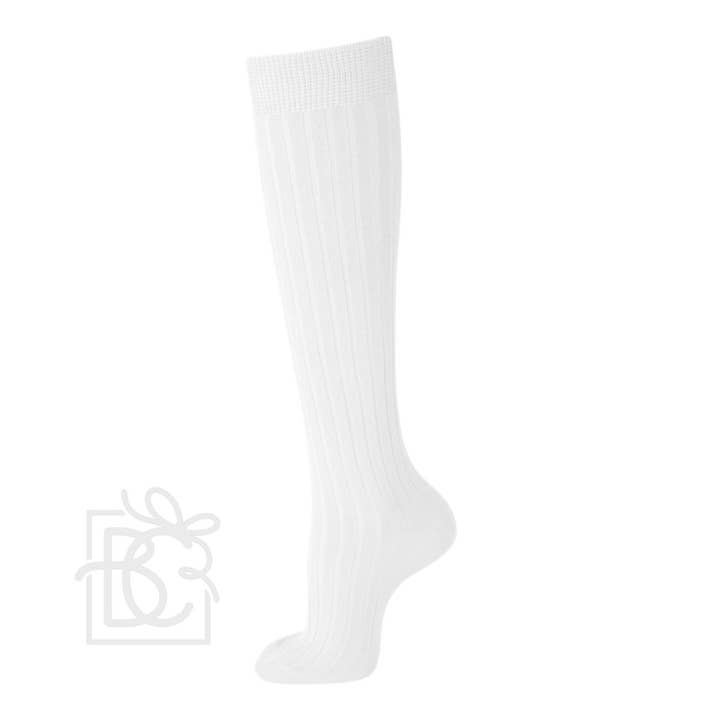 Carlomagno - Wholesale Socks - Unisex - Scottish Yarn Ribbed Knee high Socks
