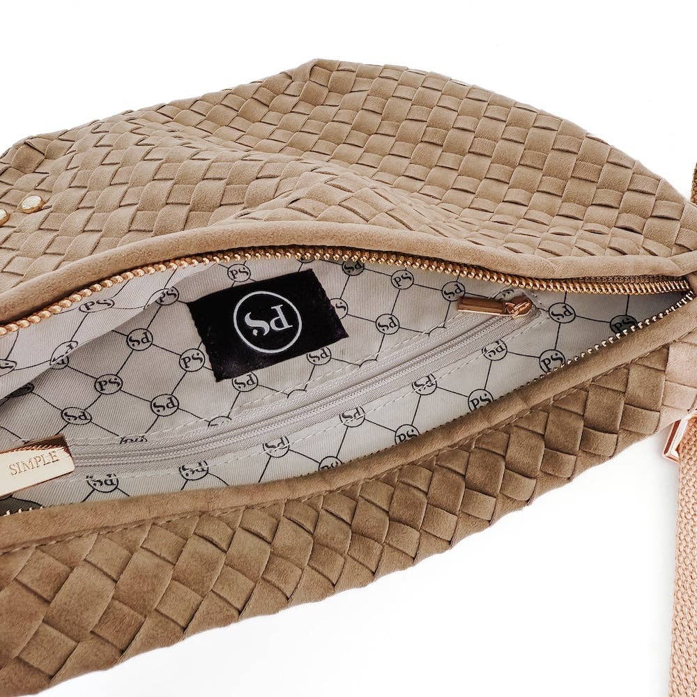 Pretty Simple - Wholesale Belt bag – Women’s - Suede Westlyn Woven Bum Bag16
