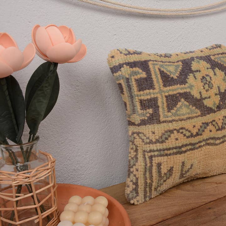 Türkischer Kilim 12x12 Handgeknüpftes Innenarchitektenkissen für den Großhandel von Kilim Pillow Decors