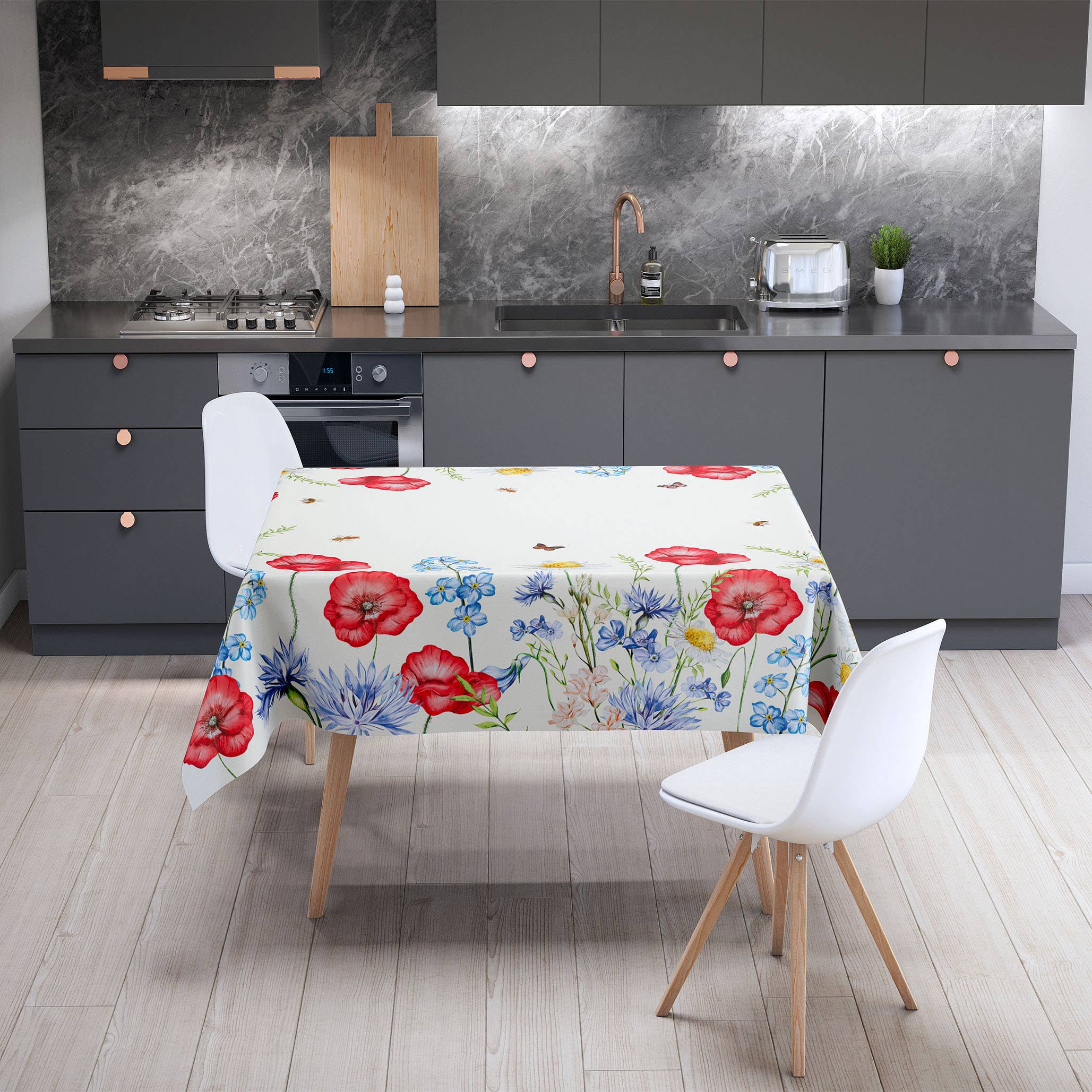 Olivia Home – wholesale Tablecloth – Fiori Di Campo pure cotton table cloth