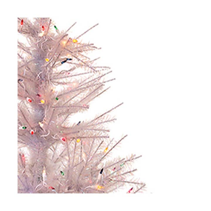 Kurt S. Adler, Inc. - Wholesale Artificial Christmas Tree - 4.5'PRELIT GLASSTN PINE TREE+MULT LIGHTS