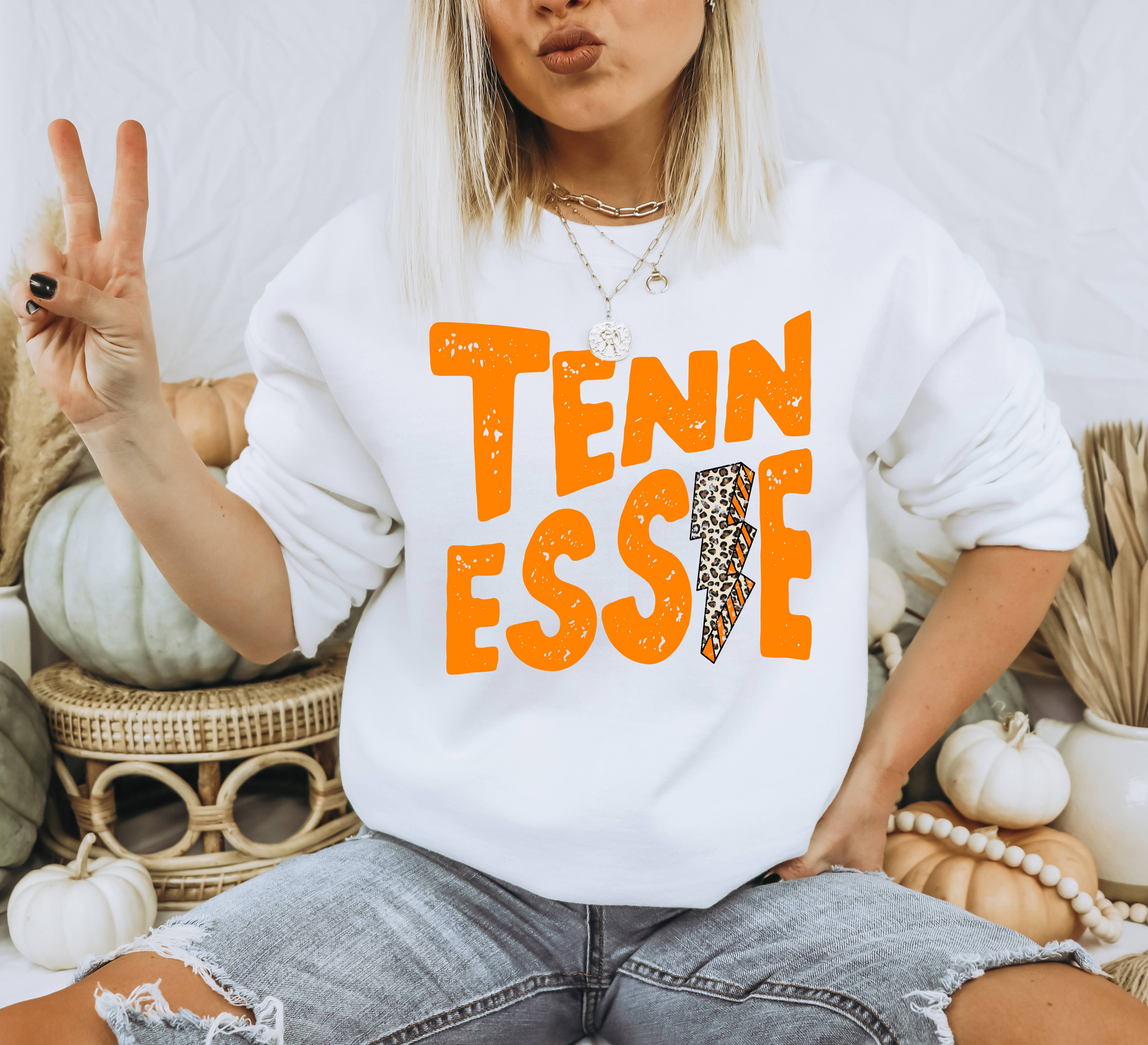 Glittering South – Großhandel Sweatshirt mit Grafikdruck – Damen – Tennessee Bolt Sweatshirt