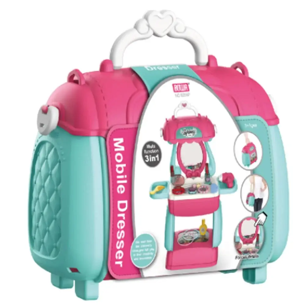 Toyventures – Engroshandel Legetøjssæt - Børn – Toyventures sminkesæt og hårdresser til børn – prinsessestil med spejl og tilbehør2