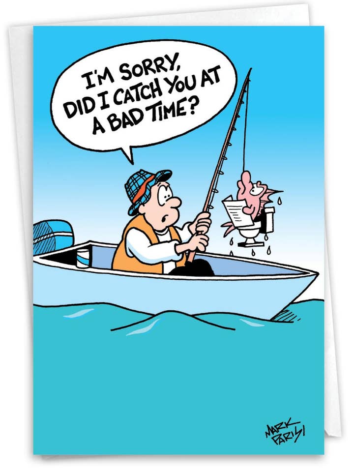 (Cartão Único) Cartão de Desculpe - Toalete de Peixe por atacado de NobleWorks