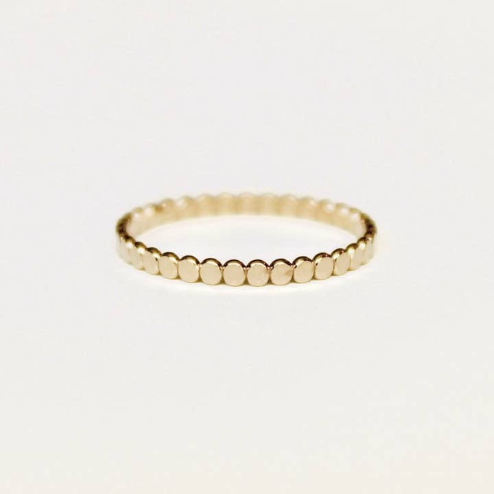 Orb Stacking Band- 14k GF for wholesale by Vivian Grace Jewelry