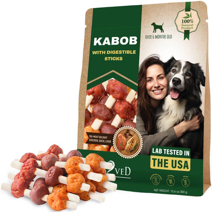 Beloved Pets Protein Kabob Dog Treats with Duck&Chicken 11oz for wholesale by Beloved Pets