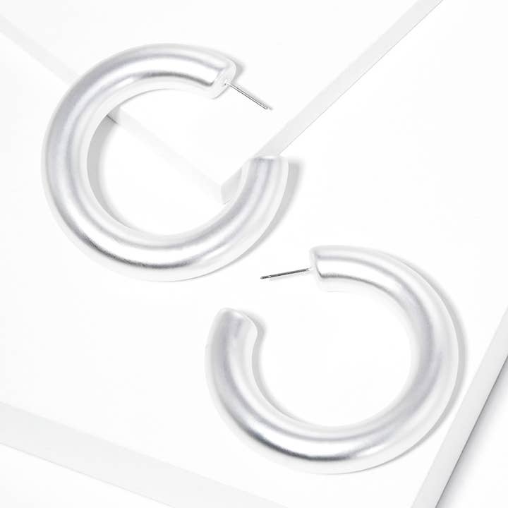 Sensibling Corp. – Brincos de argola por atacado – Brincos de Argola Abertos Espessos Minimalistas Modernos12