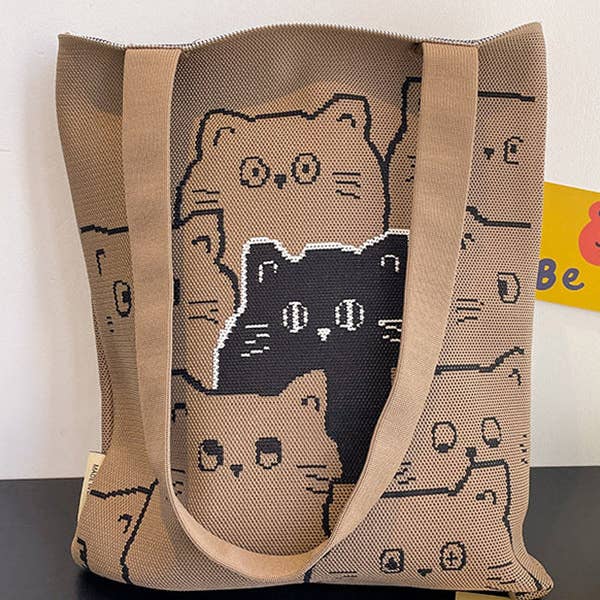 UZ Wholesale Store - Wholesale Tote Bag - Women's - Contrast Color Split-Joint Bags Woven Handbag2