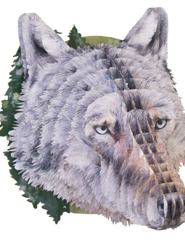 3D dyr hoved „ulv“ for engroshandel hos Gespänsterwald