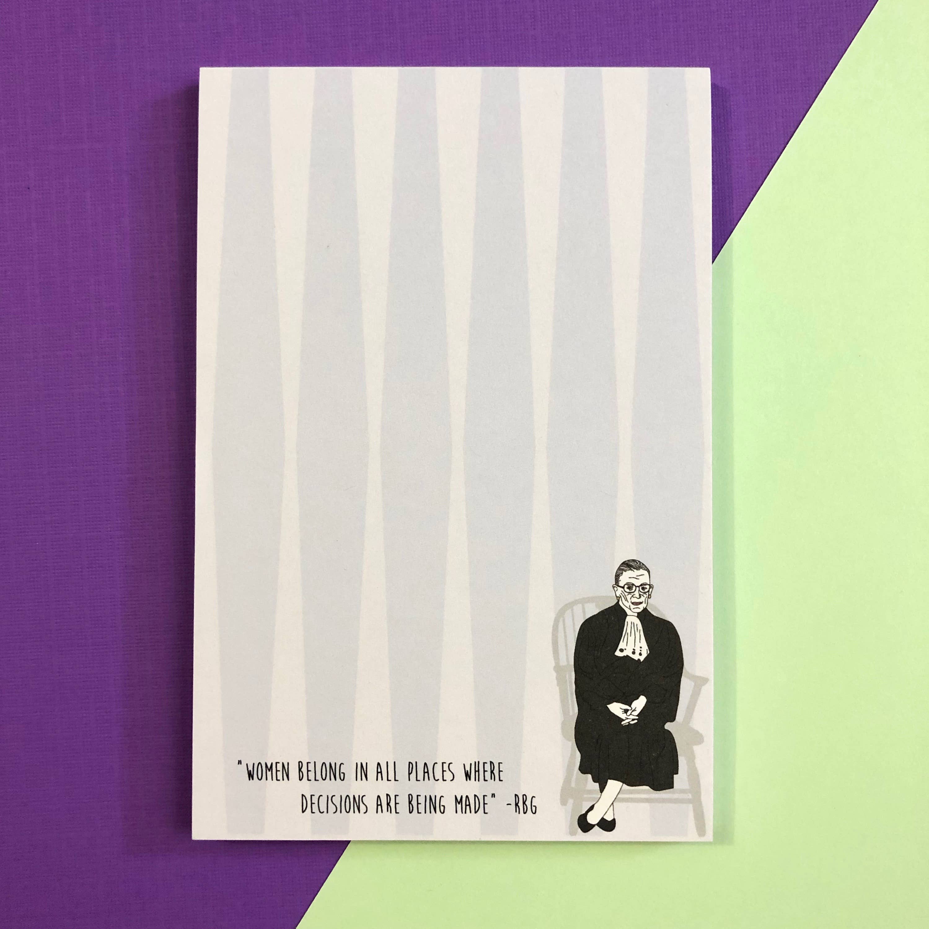 The Card Bureau - Wholesale Notepad - Ruth Bader Ginsburg Quote Notepad3