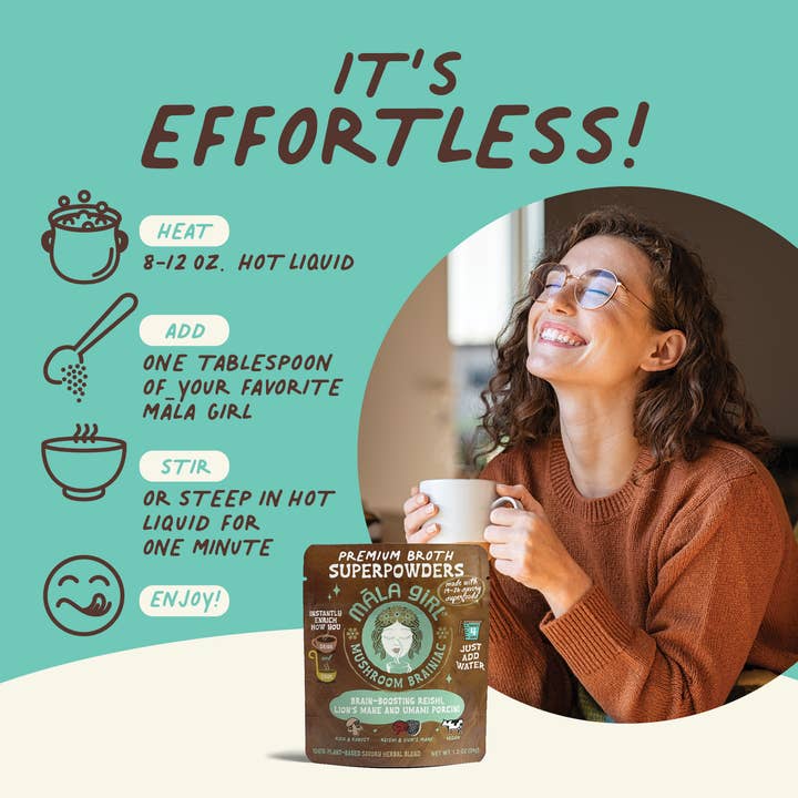 māla girl - Wholesale Soup - Superfood Instant Broth Powder w/ Reishi and Lions Mane8