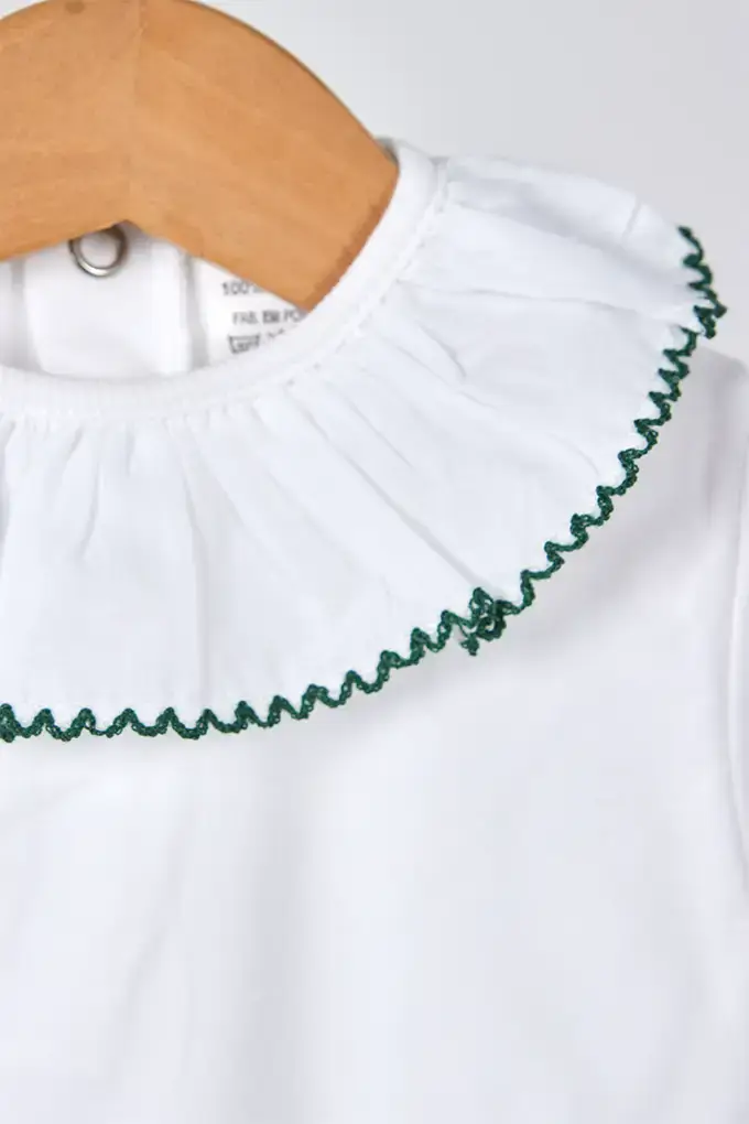 Amorim Gerações, LDA - Wholesale Bodysuit (Non-Footed) - Baby - Long-Sleeve Body with Ruffle Collar Cotton 6102