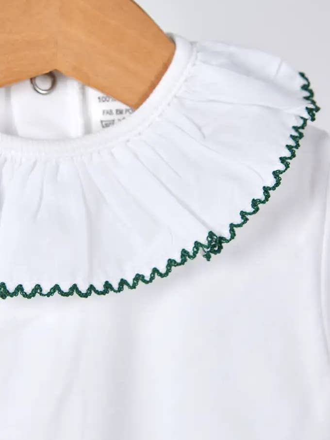 Amorim Gerações, LDA - Wholesale Bodysuit (Non-Footed) - Baby - Long-Sleeve Body with Ruffle Collar Cotton 6102