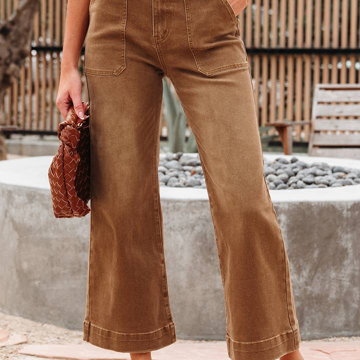 Breen Cropped High Rise Wide Leg Jeans and other Purchase Wholesale midrise. Free Returns & Net 60 Terms on Faire trending on Faire.