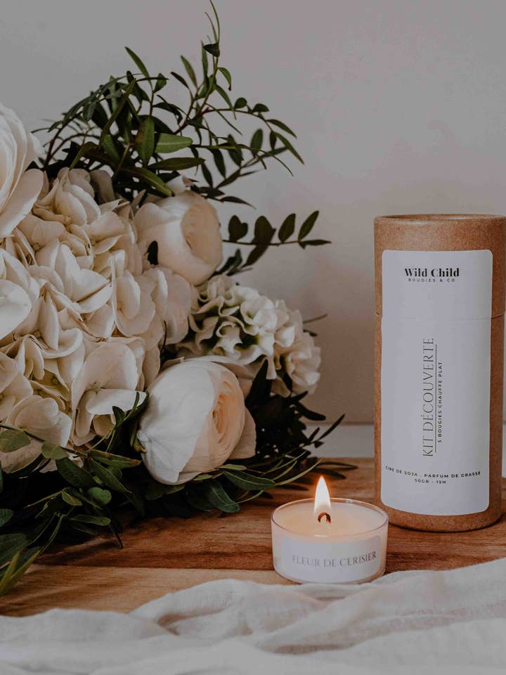 Kit découverte 5 parfums au choix pour la vente par WILD CHILD Bougies & Co