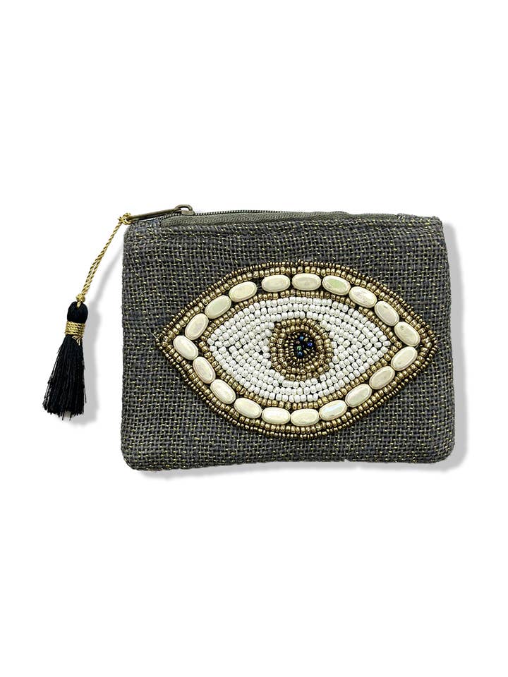 Mini Jute Pouch / TR-2508 for wholesale by Belle Com'Elle