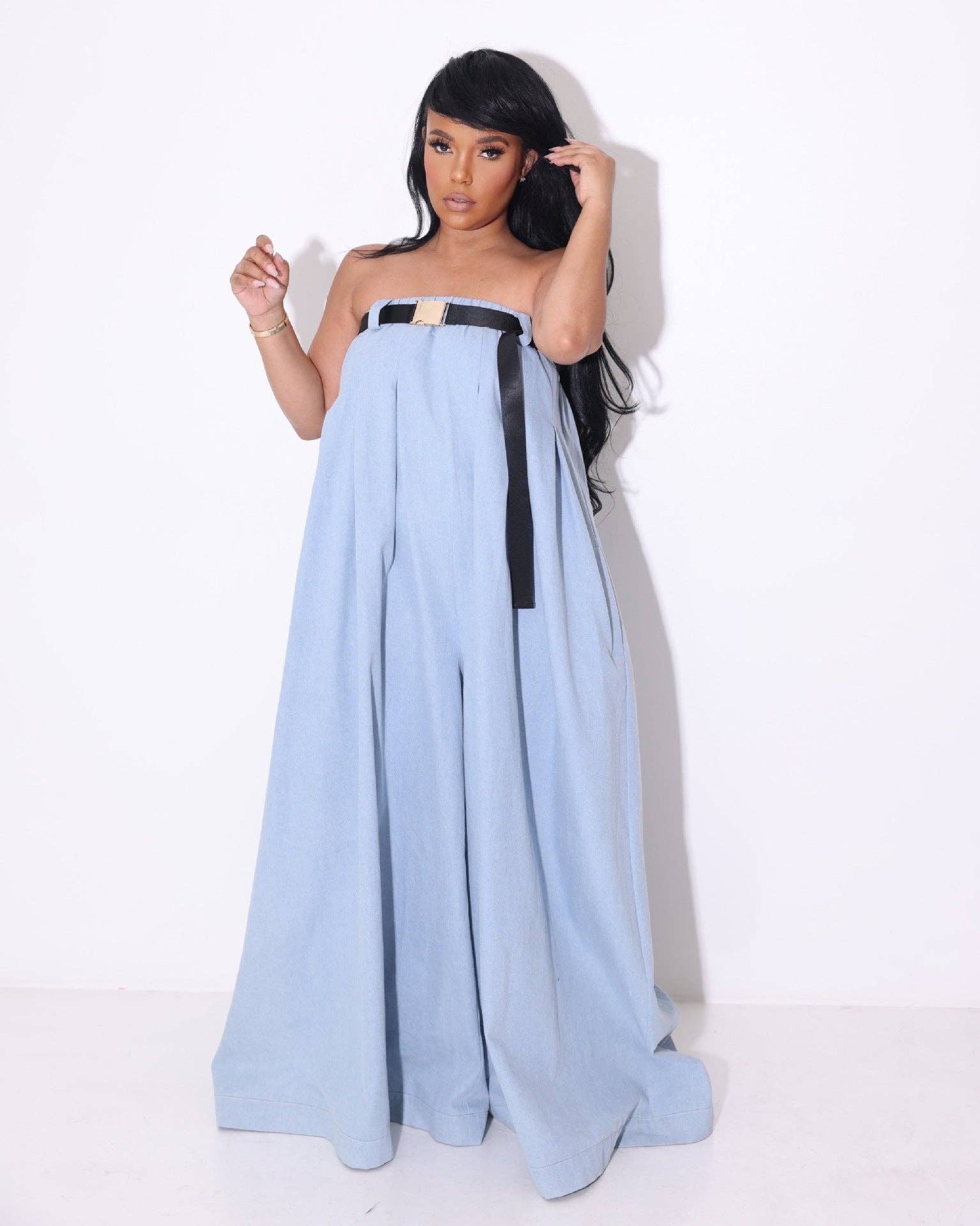 MB Fashion Wholesale - Wholesale Jumpsuit - Women's - MB FASHION SEXY WAISTBAND TUBE TOP JUMPSUIT 0573LY11