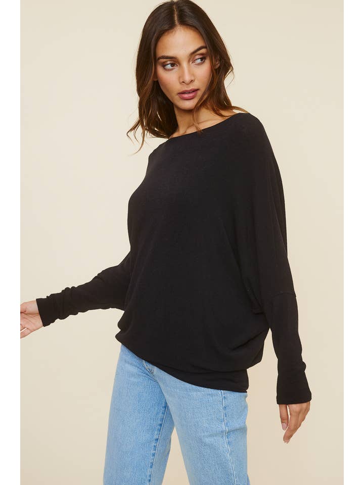 Charlotte Avery - Wholesale Blouse - Women's - Signature Crepe Hacci Dolman Essential37