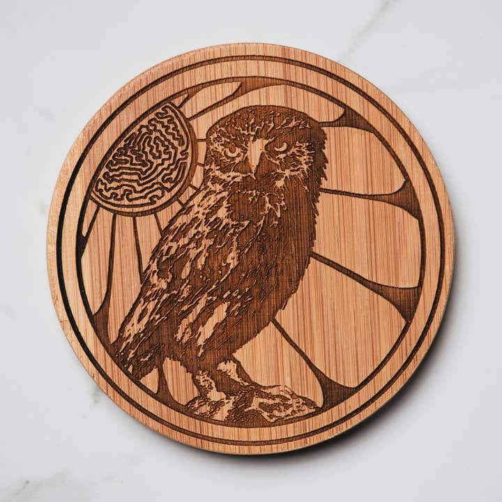 Eulen-Untersetzer für den Großhandel von Dom Chi Designs