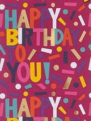 Sac Bouteille Rose Joyeux Anniversaire à Toi pour la vente par Ballyhoo