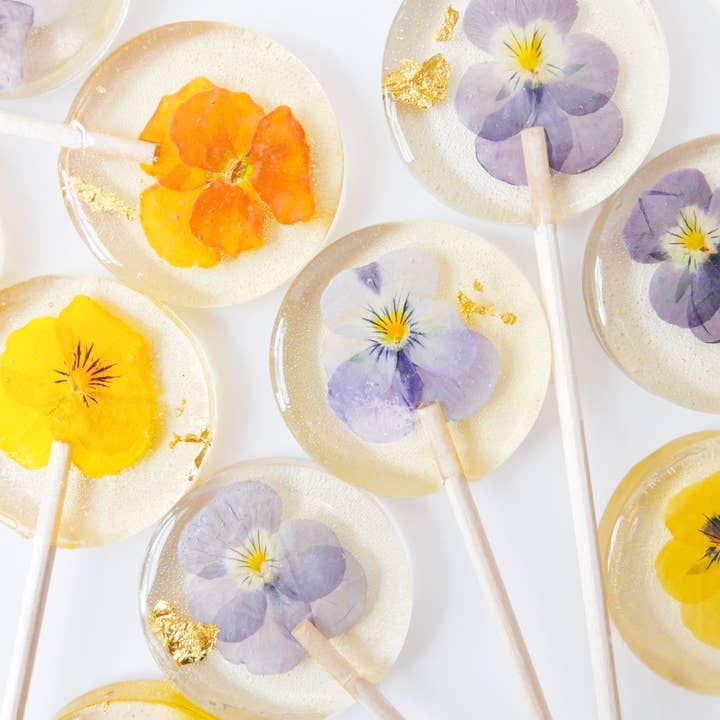 Hard Nectar - Wholesale Lollipop - Elderflower Champagne  Lollipop 5 pc Gift-set  | vegan candy