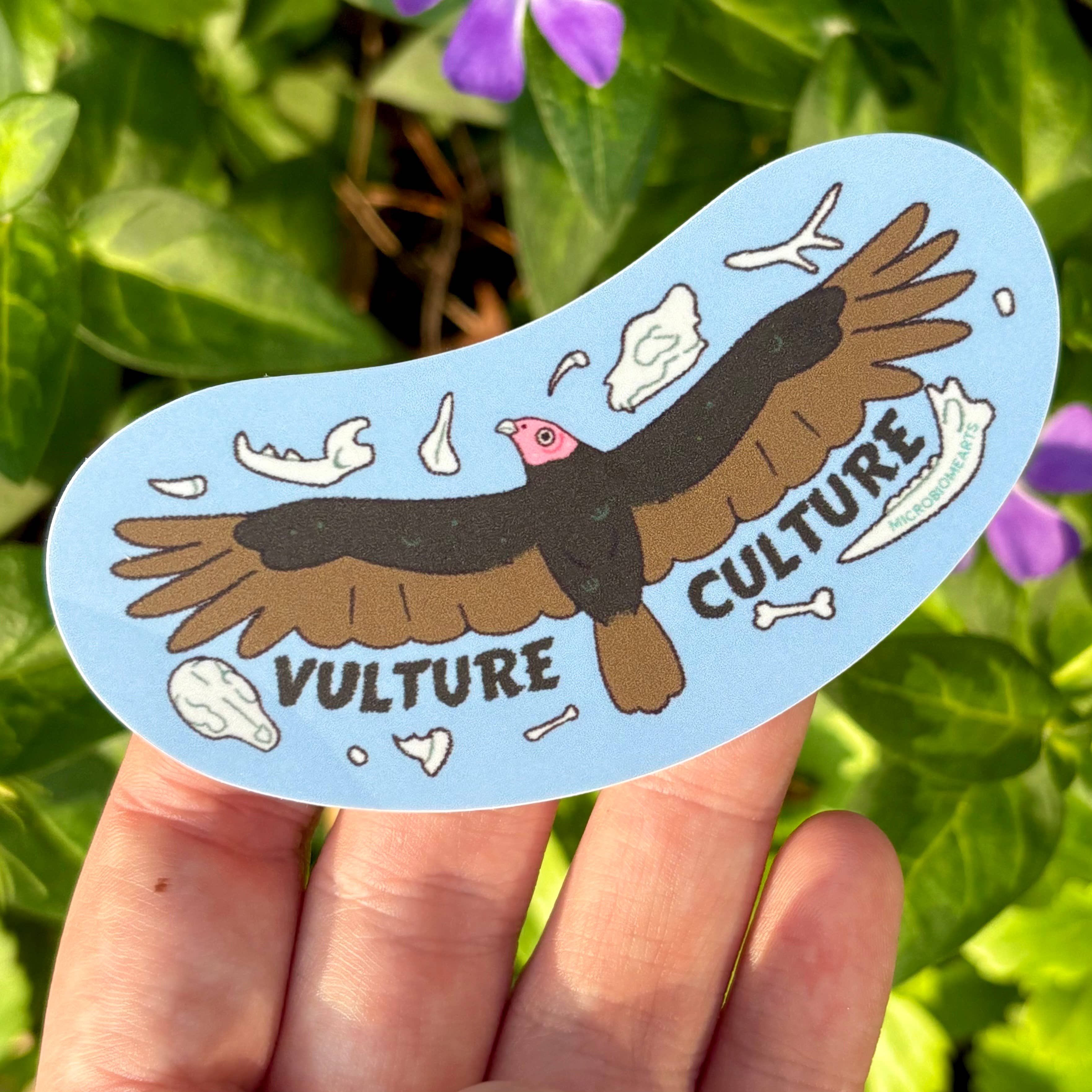 Microbiome Arts - Wholesale Sticker - Vulture Culture 3.5” Sticker1