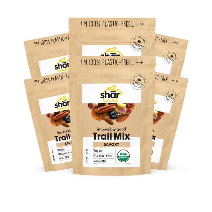 Mini mélange de randonnée salé 43 g (1,5 oz) - recette shār pour la vente par shār snacks