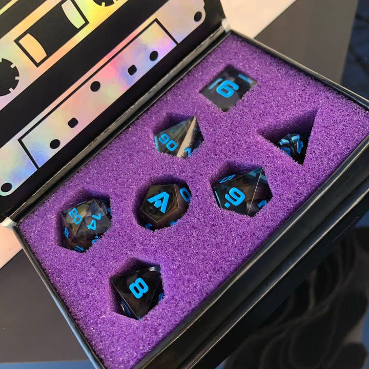 Aether Objects - Wholesale Dice - Mixtape Dice, 7-Piece Resin Dice Set6